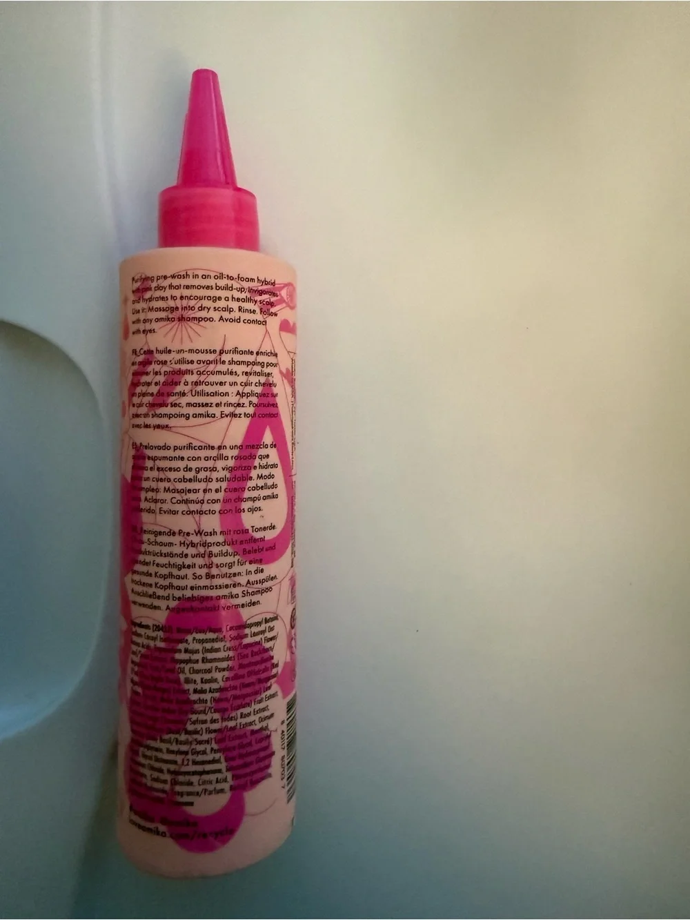 amika Reset Pink Charcoal Scalp Cleansing Oil